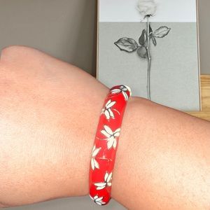 Red Floral Bracelet